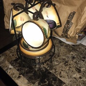 Coffee tea with saucer